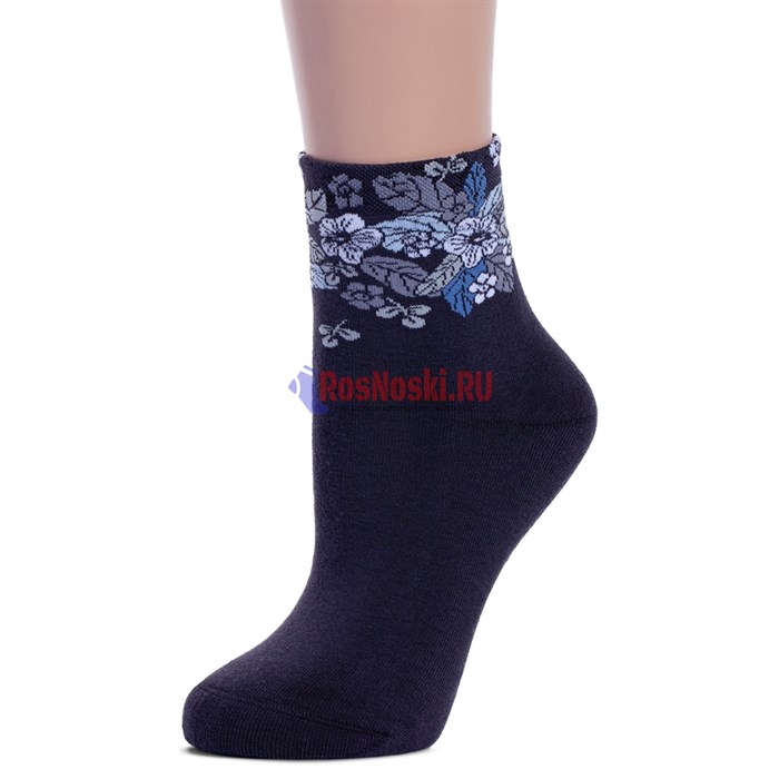 Ж 2337 Носки женские RUSOCKS, на зиму, хлопок, махровые внутри - фото 214836