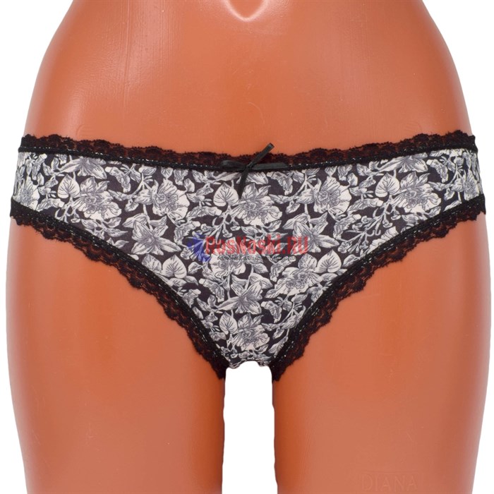 3001-4 Набор женских трусов NICOLETTA, слипы, хлопок, с рисунком - фото 233926