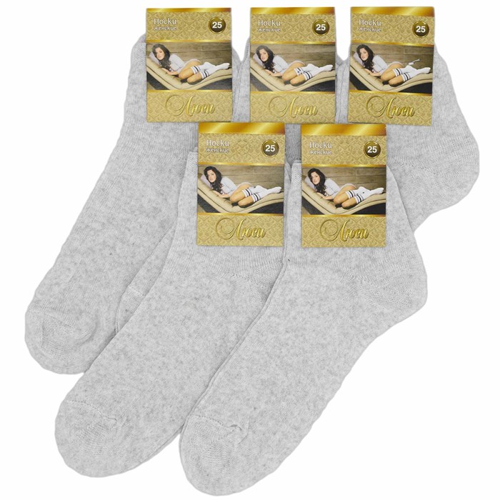 Ж2 Носки женские КАРАВАН, "Люси", хлопок, гладкие, однотонные - фото 400437