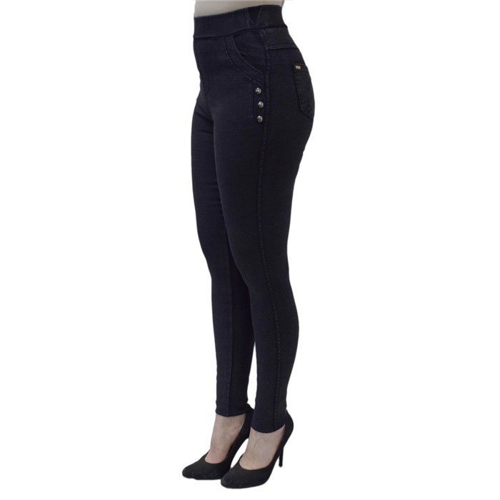 Л1101 Лосины женские ЛУНА, хлопок с бамбуком, джеггинсы с карманами - фото 751999