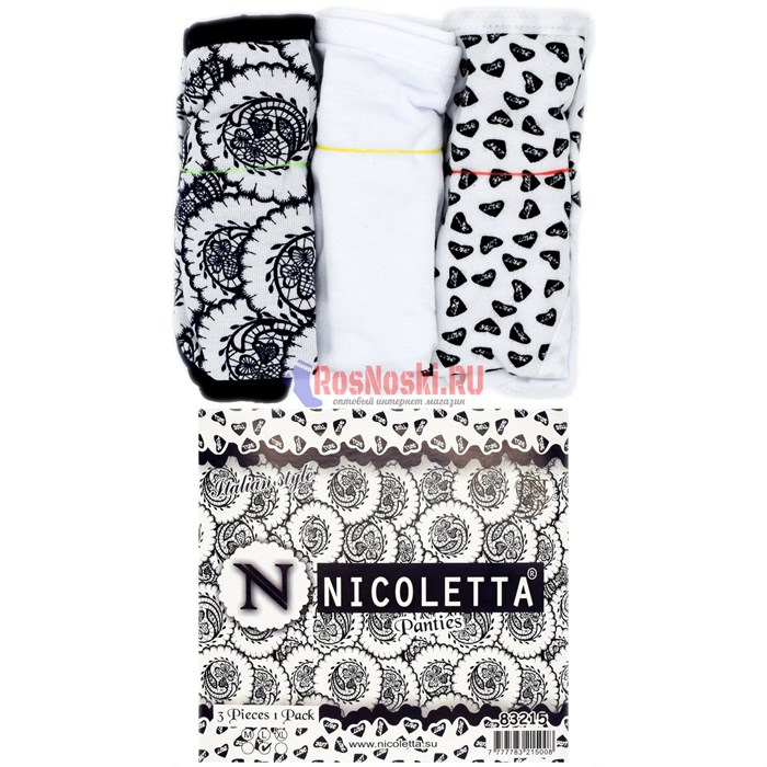 83215 Набор женских трусов NICOLETTA, слипы, хлопок - фото 759725