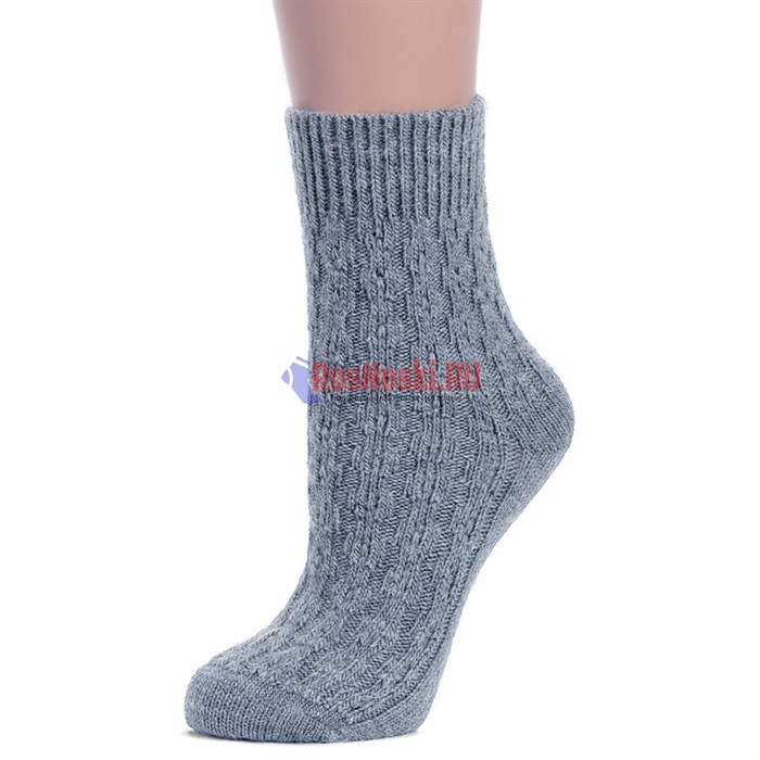 Ж 185 Носки женские RUSOCKS, теплые, шерстяные, рельефный рисунок - фото 760208