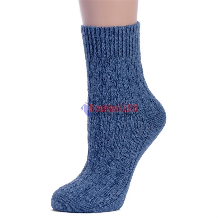 Ж 185 Носки женские RUSOCKS, теплые, шерстяные, рельефный рисунок - фото 760209