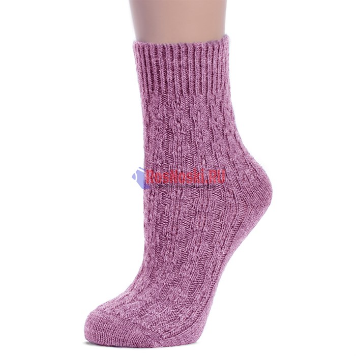 Ж 185 Носки женские RUSOCKS, теплые, шерстяные, рельефный рисунок - фото 760210