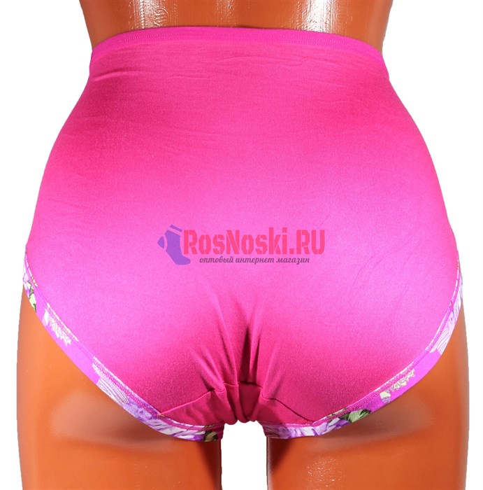 Трусы женские, слипы, бамбук, с рисунком, большие размеры - фото 761002