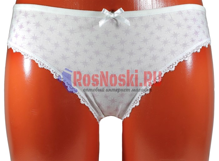 63587 Набор женских трусов NICOLETTA, слипы, с рисунком, кружево по ножке - фото 761094