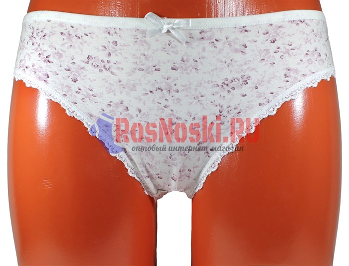 63587 Набор женских трусов NICOLETTA, слипы, с рисунком, кружево по ножке - фото 761096