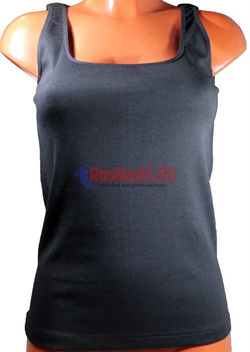 190 Майка женская MUDEM TEKSTIL, хлопковая (хб - 100%), широкие лямки - фото 761811