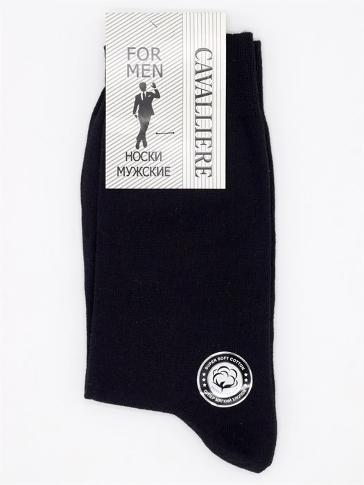 С 330/1 Носки мужские RUSOCKS "Cavalliere" (Кавалер), гладкие, с эластаном - фото 774696