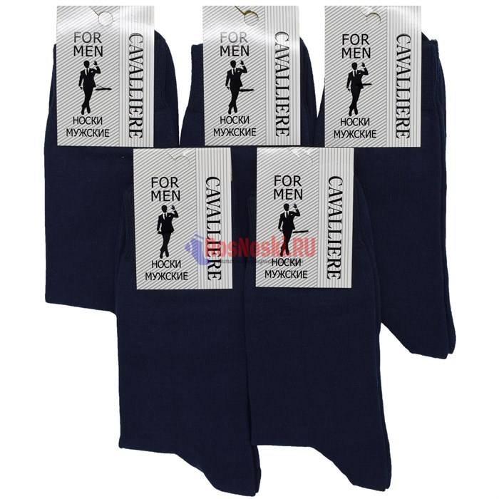 С 330/1 Носки мужские RUSOCKS "Cavalliere" (Кавалер), гладкие, с эластаном - фото 774700