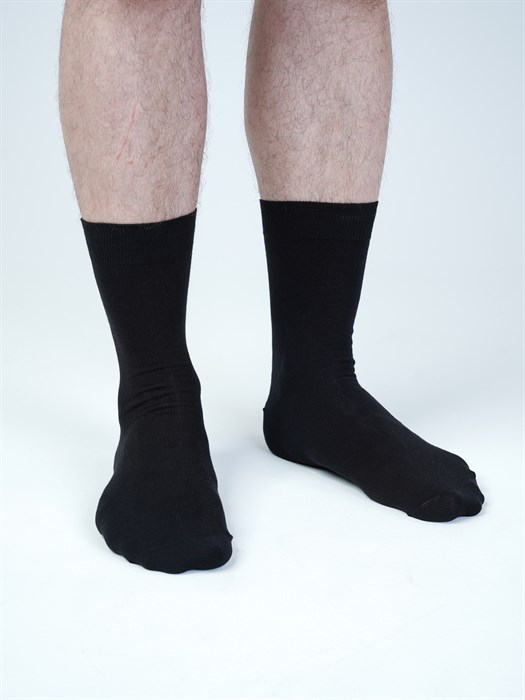 С 333 Носки мужские RUSOCKS "Cavalliere" (Кавалер), гладкие, с эластаном, средний паголенок - фото 778354