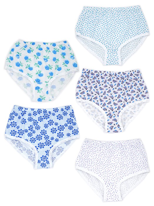 Трусы женские бабушкины, жатка, хлопок, с принтом - фото 778655