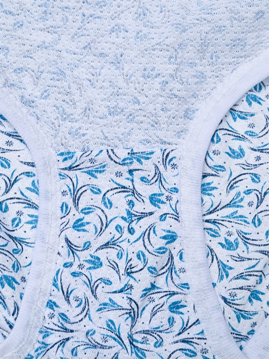 Трусы женские бабушкины, жатка, хлопок, с принтом - фото 778665