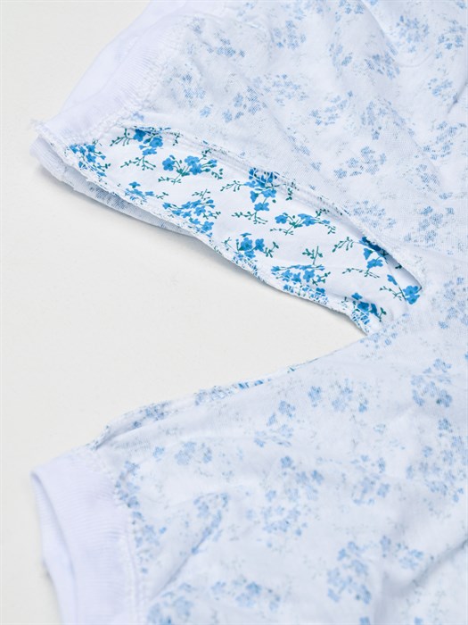 Панталоны женские АМТЕКС, хлопок (хб - 100%), длинные, в цветочек, великан - фото 778708