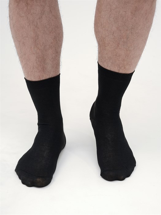 Б-1 Носки мужские КАРАВАН, бамбук, гладкие, однотонные - фото 778816