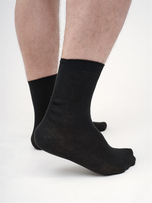 Д-5н Носки мужские КАРАВАН, "Хлопок 100%", однотонные, гладкие - фото 778827