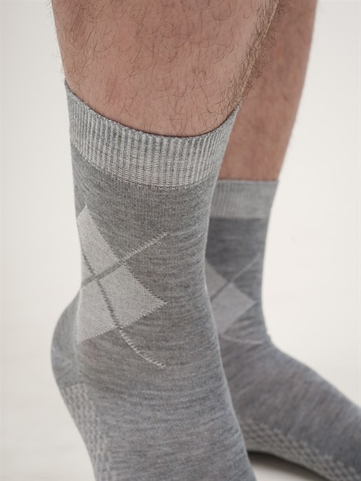 520 Носки мужские БАЙВЭЙ, хлопок, с массажным эффектом - фото 778868