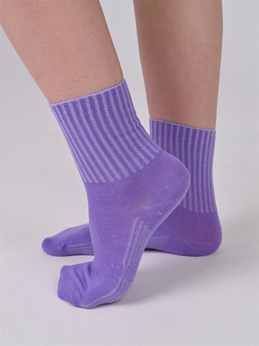 6024-5 Носки женские БАЙВЭЙ, медицинские, хлопок, ослабленная резинка - фото 778897