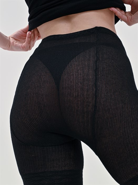 С-23 Рейтузы женские ДЕЛИКА, хлопок, ажурные, на резинке - фото 780147