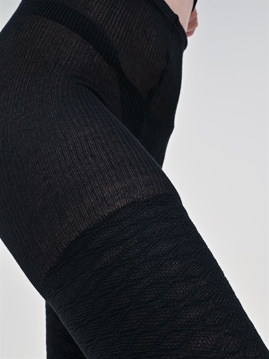 С-23 Рейтузы женские ДЕЛИКА, хлопок, ажурные, на резинке - фото 780149