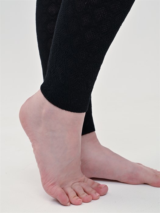 С-23 Рейтузы женские ДЕЛИКА, хлопок, ажурные, на резинке - фото 780151