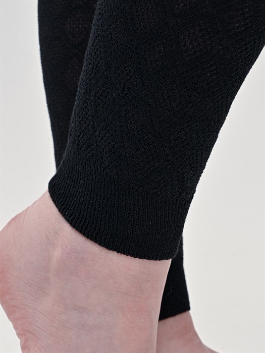 С-23 Рейтузы женские ДЕЛИКА, хлопок, ажурные, на резинке - фото 780152