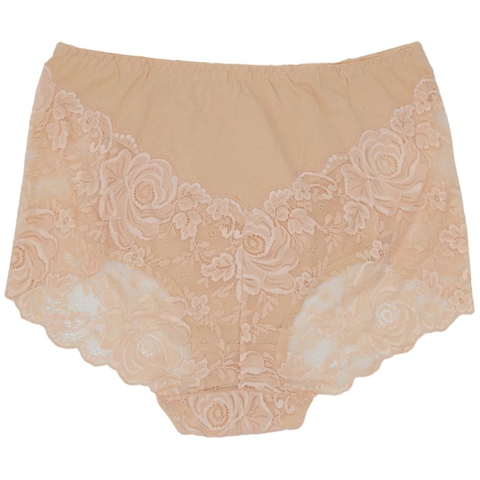 8059 Трусы женские AIYITU, слипы, хлопок, с кружевом, высокая посадка - фото 784699