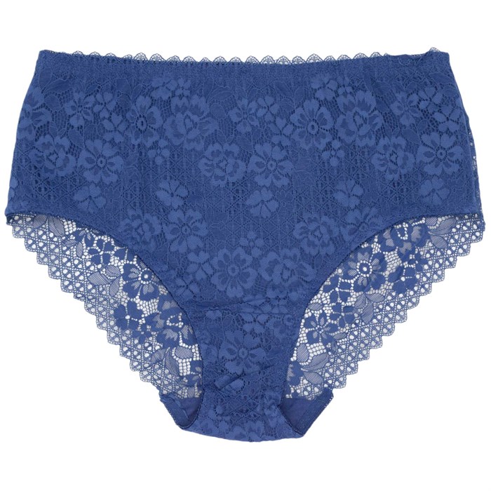 8104 Трусы женские AIYITU, слипы, хлопок, с кружевом, высокая посадка - фото 784701