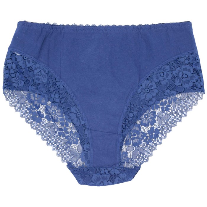 8104 Трусы женские AIYITU, слипы, хлопок, с кружевом, высокая посадка - фото 784702
