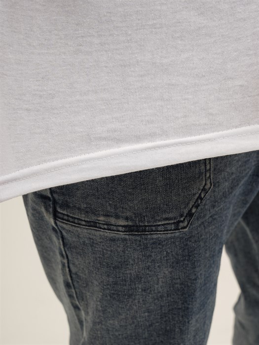 Майка мужская АМТЕКС, хлопок (хб - 100%), однотонная, тонкие лямки, великан - фото 785676