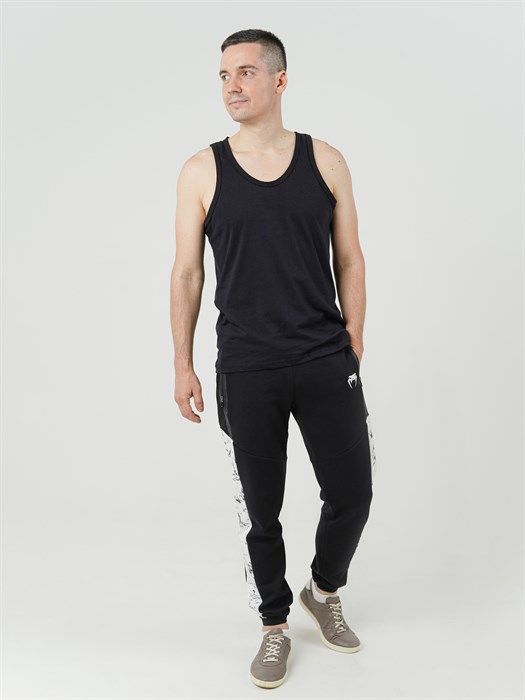 Майка мужская АМТЕКС, хлопок (хб - 100%), однотонная, тонкие лямки - фото 785711