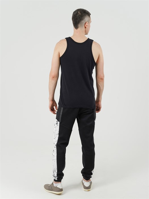 Майка мужская АМТЕКС, хлопок (хб - 100%), однотонная, тонкие лямки - фото 785712