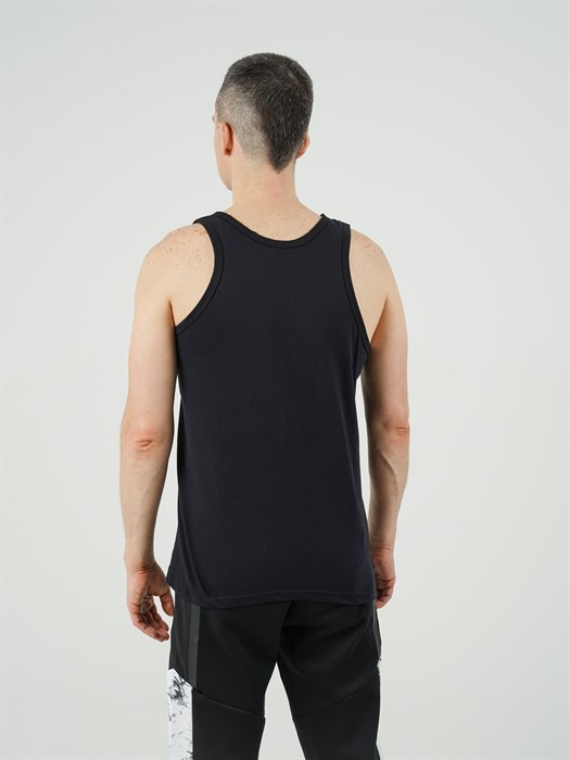 Майка мужская АМТЕКС, хлопок (хб - 100%), однотонная, тонкие лямки - фото 785718