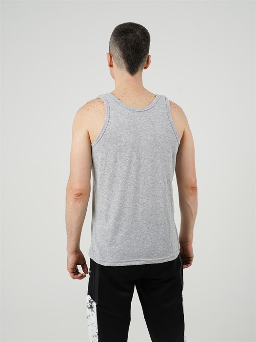 Майка мужская АМТЕКС, хлопок (хб - 100%), однотонная, тонкие лямки - фото 785729