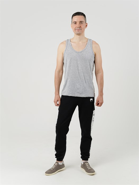 Майка мужская АМТЕКС, хлопок (хб - 100%), однотонная, тонкие лямки - фото 785731