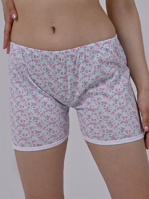 Панталоны женские АМТЕКС, хлопок (хб - 100%), короткие, в цветочек - фото 785764