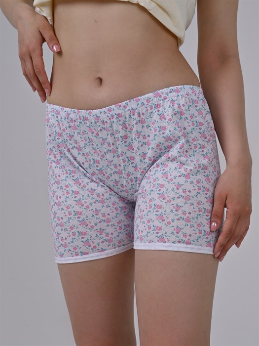 Панталоны женские АМТЕКС, хлопок (хб - 100%), короткие, в цветочек - фото 785765