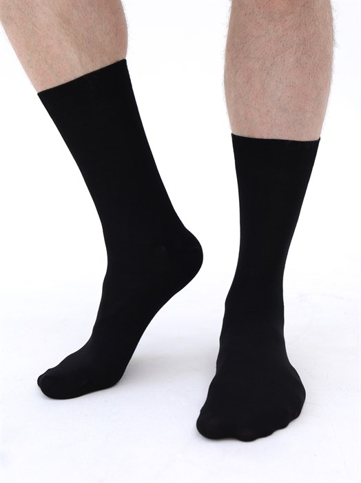 М 370/2 Носки мужские RUSOCKS, модал, высокие, гладкие, однотонные - фото 786563