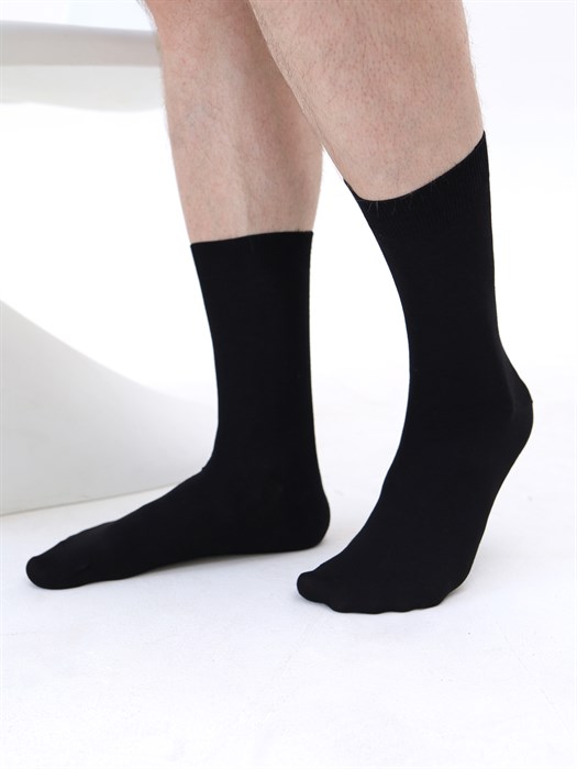 М 370/2 Носки мужские RUSOCKS, модал, высокие, гладкие, однотонные - фото 786564