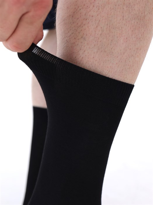 М 370/2 Носки мужские RUSOCKS, модал, высокие, гладкие, однотонные - фото 786566