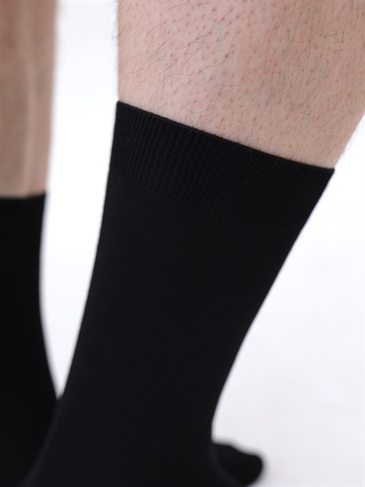 М 370/2 Носки мужские RUSOCKS, модал, высокие, гладкие, однотонные - фото 786567
