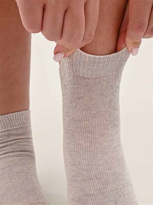 Ж3 Носки женские КАРАВАН, лён - фото 786582