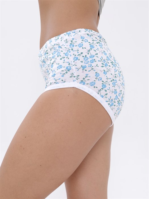 Трусы женские АМТЕКС, хлопок (хб - 100%), кулирка, в цветочек - фото 786596