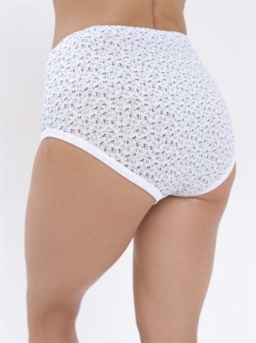 Трусы женские АМТЕКС, хлопок (хб - 100%), кулирка, в цветочек - фото 786602
