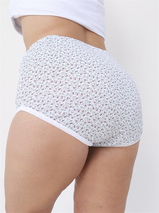 Трусы женские АМТЕКС, хлопок (хб - 100%), кулирка, в цветочек, великан - фото 786618