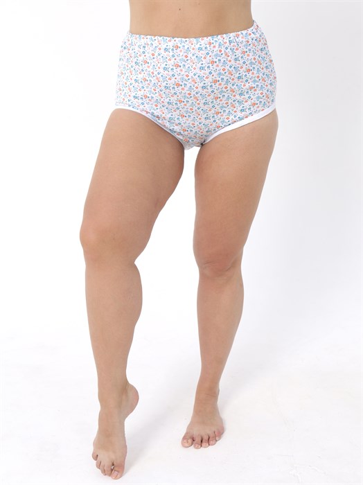 Трусы женские АМТЕКС, хлопок (хб - 100%), кулирка, в цветочек, великан - фото 786620