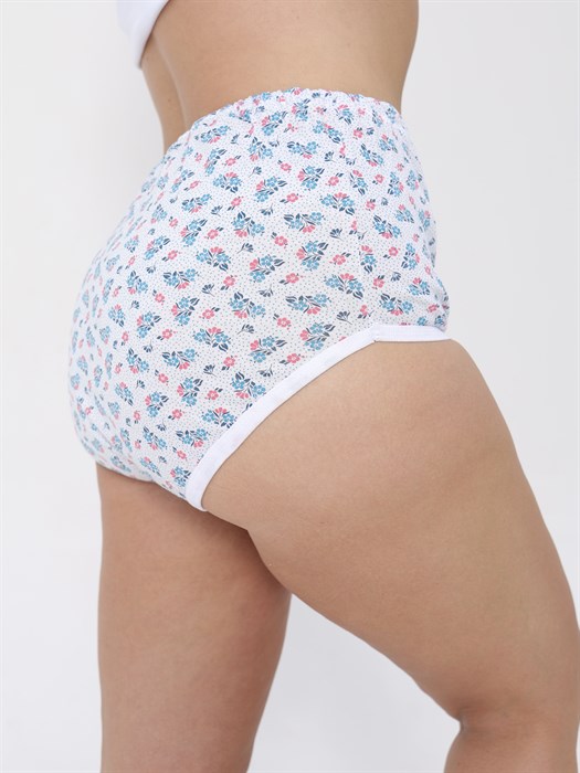 Трусы женские АМТЕКС, хлопок (хб - 100%), кулирка, в цветочек, великан - фото 786626