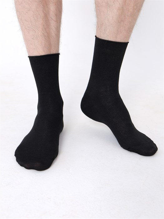 001К Носки мужские КАРАВАН, хлопок, гладкие, однотонные - фото 786695