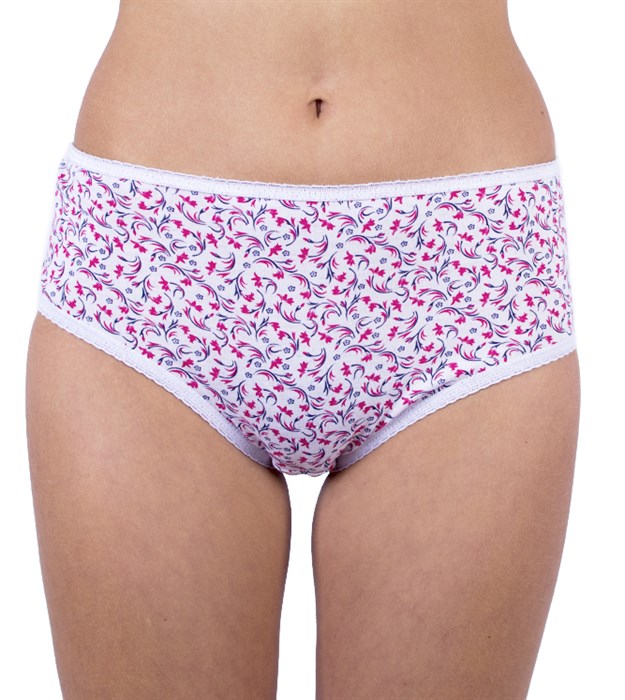 257ХР 1112 Трусы женские КРАСНАЯ ВЕТКА, слипы, хлопок, высокие, с рисунком - фото 786756