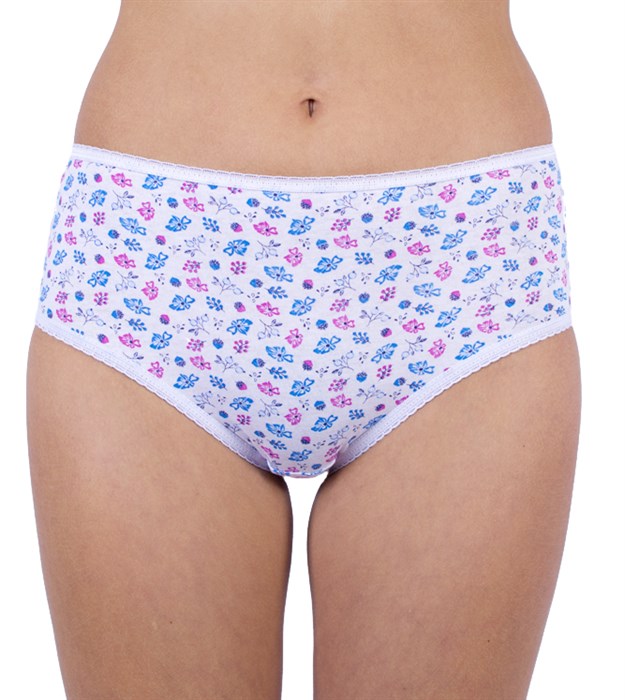 257ХР 1112 Трусы женские КРАСНАЯ ВЕТКА, слипы, хлопок, высокие, с рисунком - фото 786758